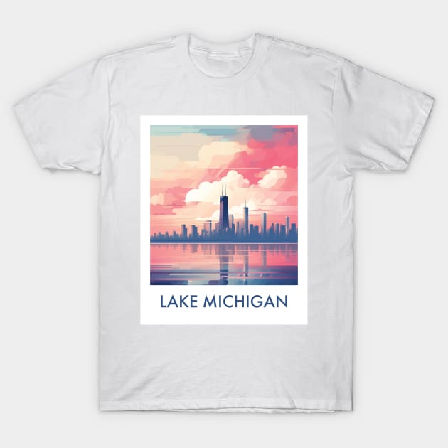 LAKE MICHIGAN T-Shirt by MarkedArtPrints